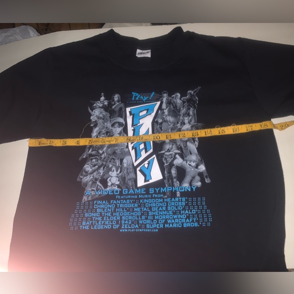 Play a video game symphony double sided graphic T-shirt - Picture 2 of 6